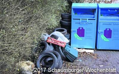 Illegale Reifenentsorgung