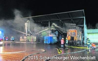 Transportbänder geraten in Brand