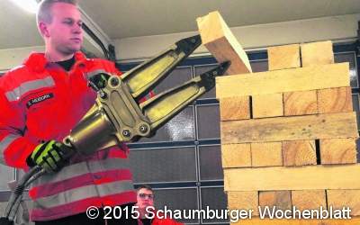Übung mit neuem hydraulischen Rüstsatz