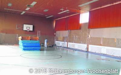 Halle ist pünktlich zum Ende der Ferien fertig