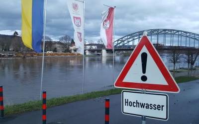 Kurzes Hochwasserintermezzo