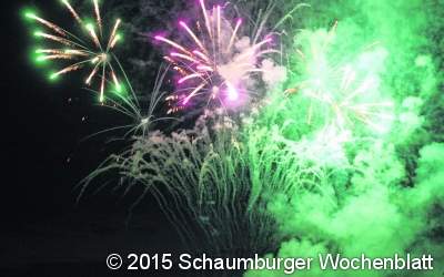 1000 pyrotechnische  Effekte am Nordufer