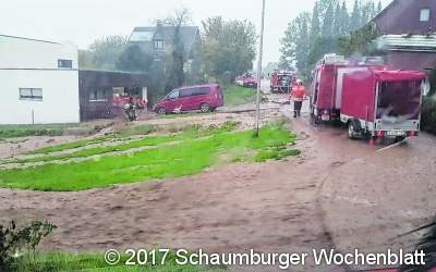 Unwetter sorgt für Einsätze