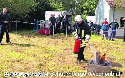 Feuerwehr lud zum Ausprobieren ein