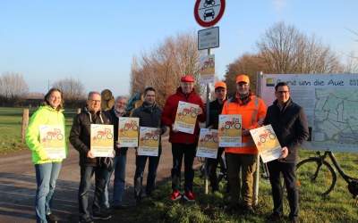 Das erste Schild für mehr Miteinander
