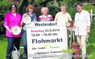 Flohmarkt mit den Landfrauen Veranstaltung am Sonntag, dem 22. Juni, in Beißners Scheune