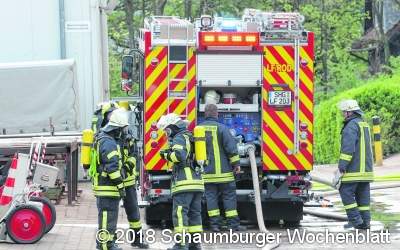 Rascher Löschangriff verhindert 
die Zerstörung einer Halle
