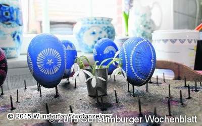 Ostereier aus filigraner Handarbeit