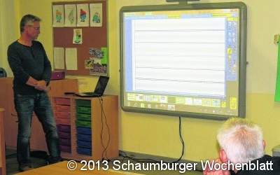 Förderverein sponsert der Grundschule ein Whiteboard