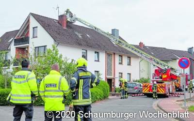Gemeldeter Gebäudebrand
endet doch noch glimpflich