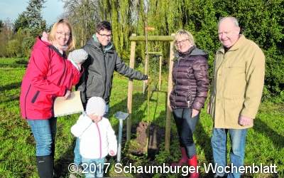 31 Apfelbäume werden 
für 31 Kinder gepflanzt