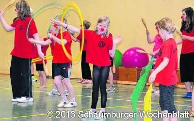 Ein kunterbunter Zirkus zu Besuch