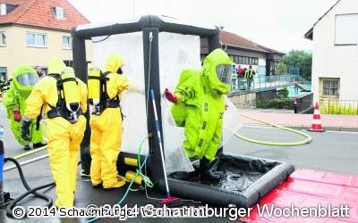Chlorgas tritt im Freibad aus