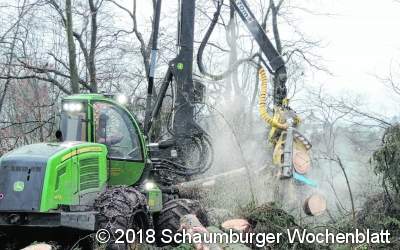 Schwere Maschinen im Deister