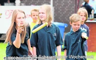 Kubb-Turnier und Feuerwehr-Vorführungen