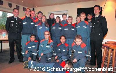 Zur Jugendwehr Wunstorf  gehören 24 Jungen und Mädchen