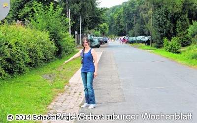 Gehweg im 