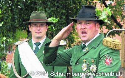 Bürgerkompanie mit neuem Major