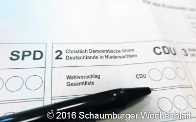 Drei Kreuze für die Entscheidungen vor Ort