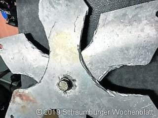 Den Shuriken (Wurfstern) stellten die Beamten sicher.