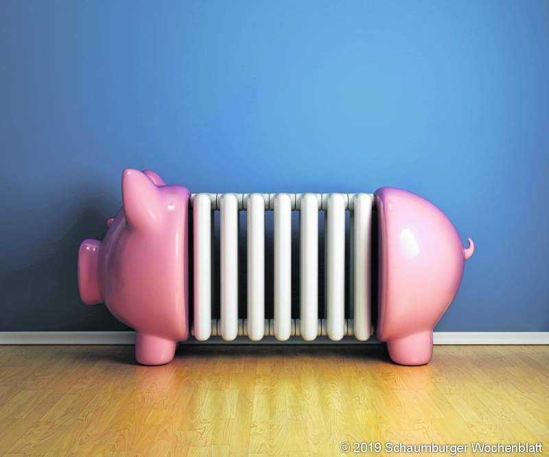 3d Sparschwein als Heizkörper, Energiekosten senken