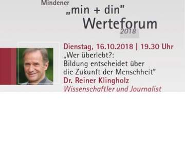 Mindener Werteforum 2 Karten einzulösen ab dem 16. Oktober 2018. Gutschein wird in der Tourist-Information entwertet!