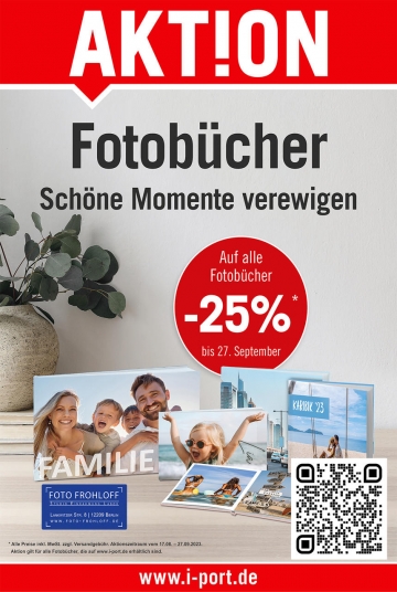 Aktion Fotobuch 25 % auf alle Fotobucher!
