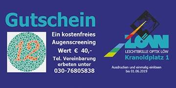 Ostergutschein Augenscreening kostenfrei